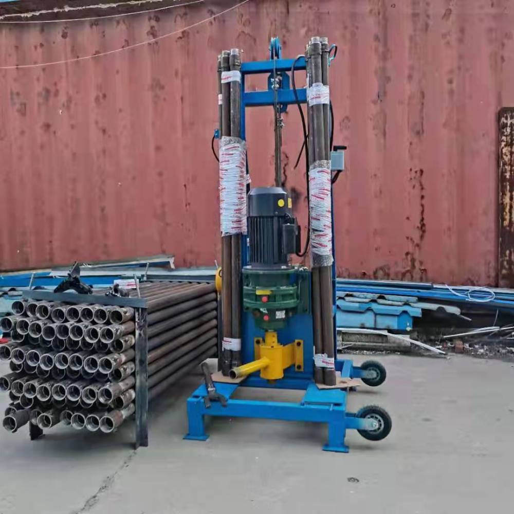 厂家生产家用电动打井机自动伸缩升降水井钻机100米农田灌溉钻