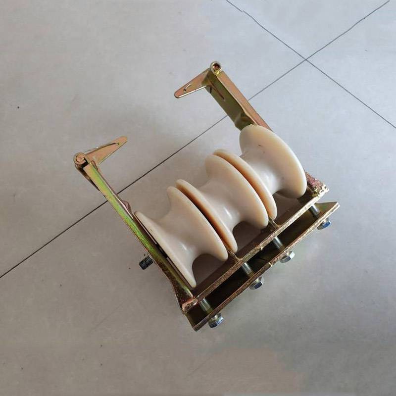 三轮朝天放线滑车电力施工线缆放线滑轮架空输电线路导线放线滑车