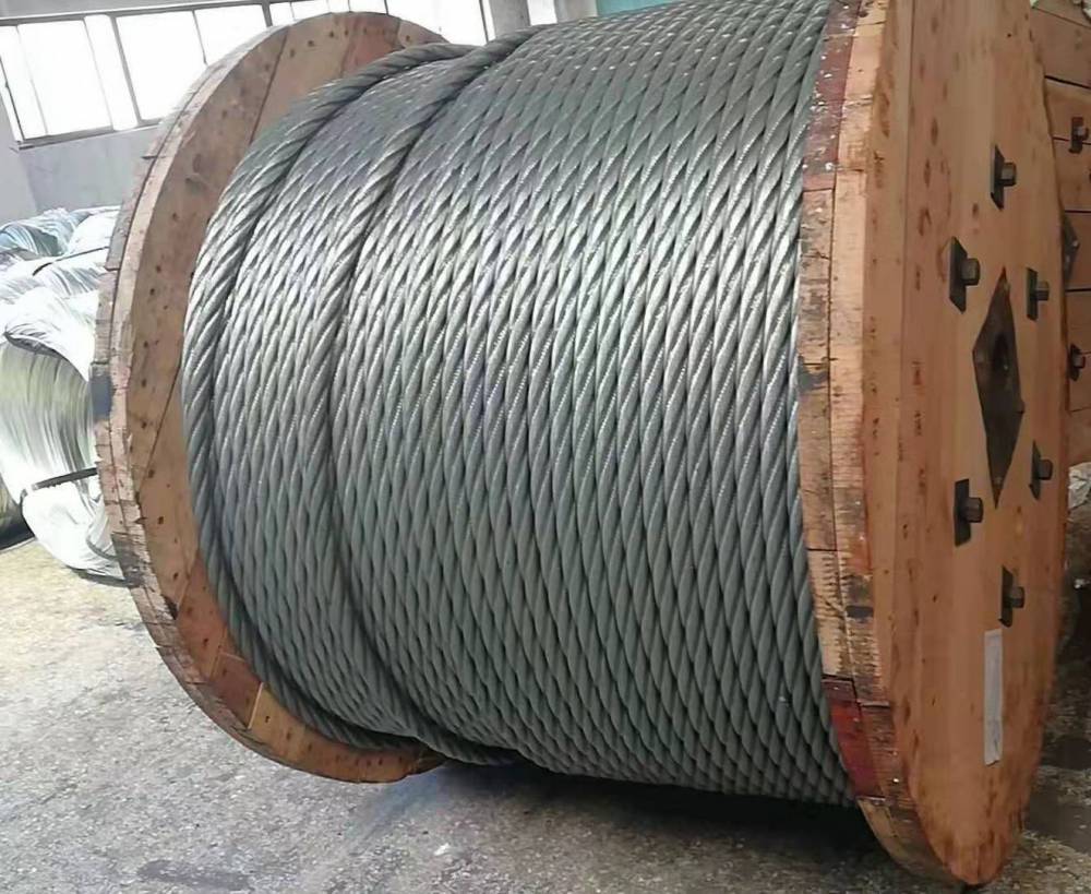 贵州巨龙牌636ws麻芯钢芯光面镀锌吊机用钢丝绳