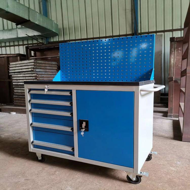 车间重型工具柜工厂五金储物柜挂板抽屉式维修工具车理顿