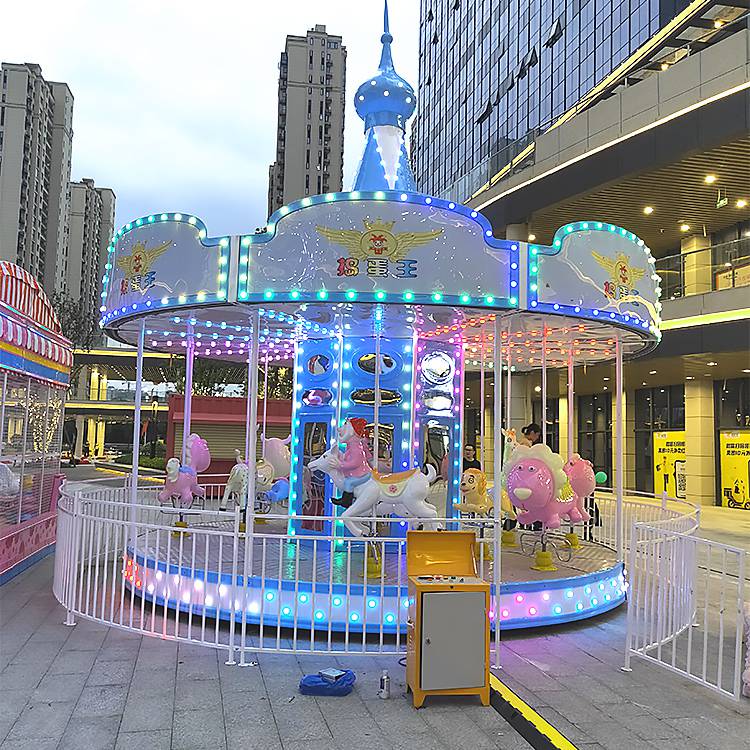 户外广场大型儿童游乐设备16座旋转木马游乐设施