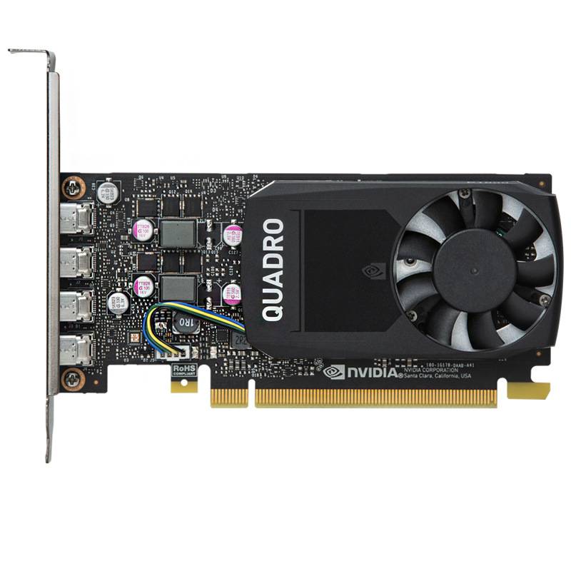 英伟达 NVIDIA Quadro P1000 4GB GDDR5 GPU多屏平面制图显卡