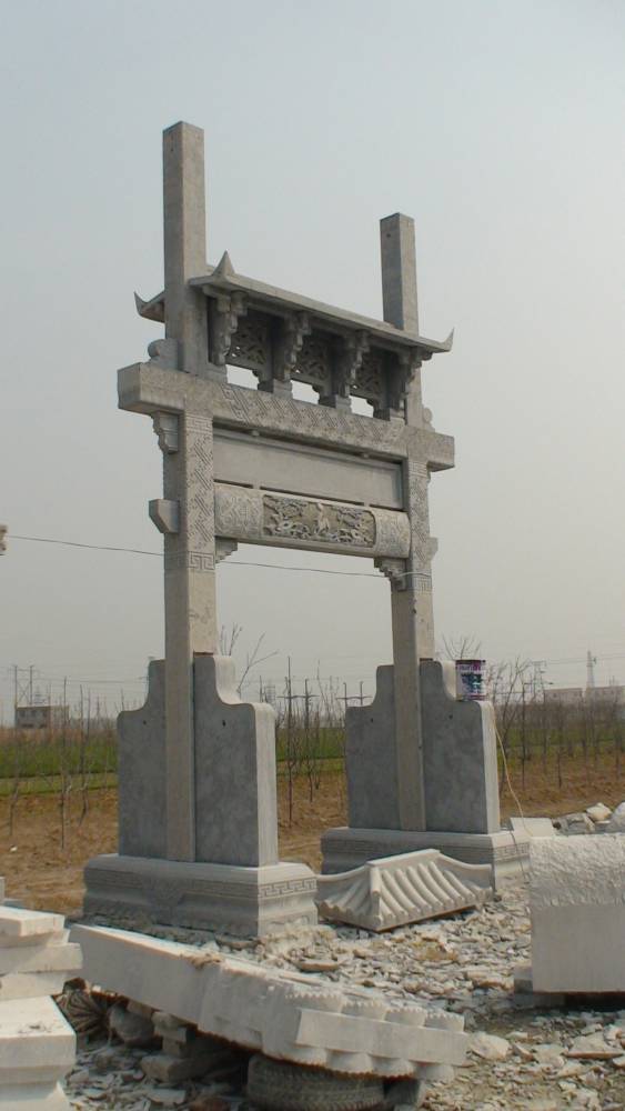 常见的一门村庄石牌楼样式大全
