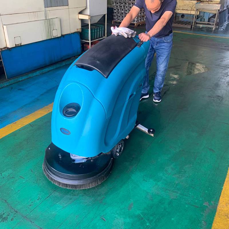 手动洗地机优尼斯l520b工业电动拖地机工厂车间油污地面用清洗机