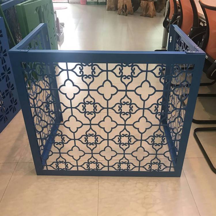雕花铝板空调罩别墅小区阳台空调护栏仿古镂空空调外机保护罩