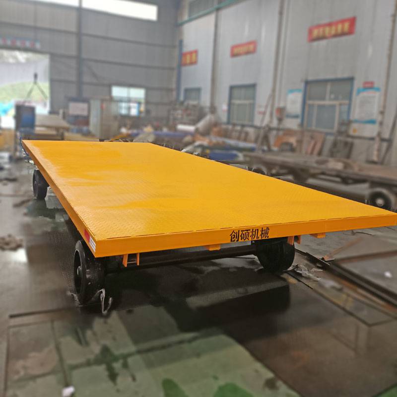 定制大吨位拖车组重型工具车工厂拉货托盘车叉车牵引平板拖车