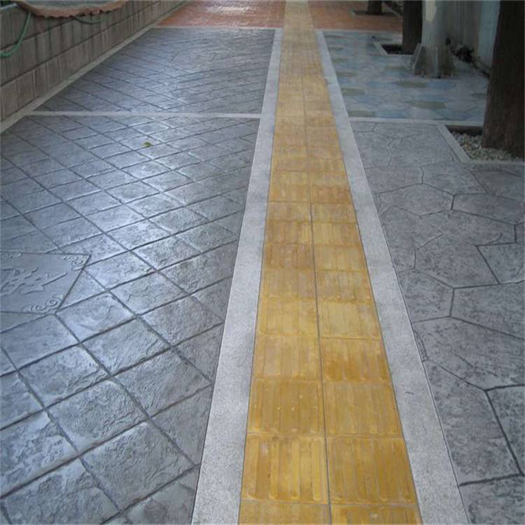 庭院混凝土压模地坪人字砖模具水泥压花人行道材料保护漆批发