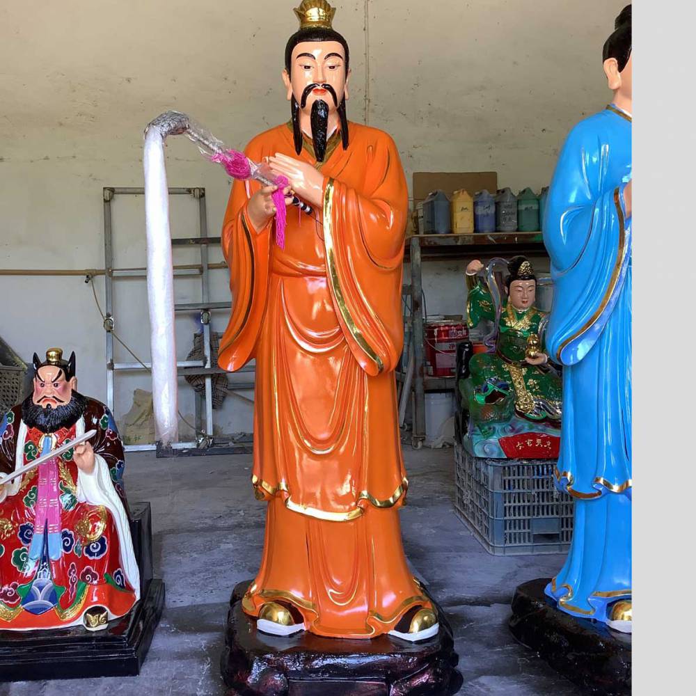 全真教王重阳七弟子神像全真七子树脂神像雕塑五重阳图片