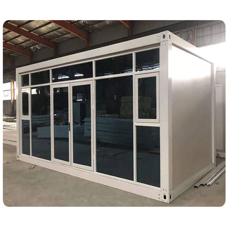 星会明工地临时安置活动房项目营地玻璃幕墙打包箱