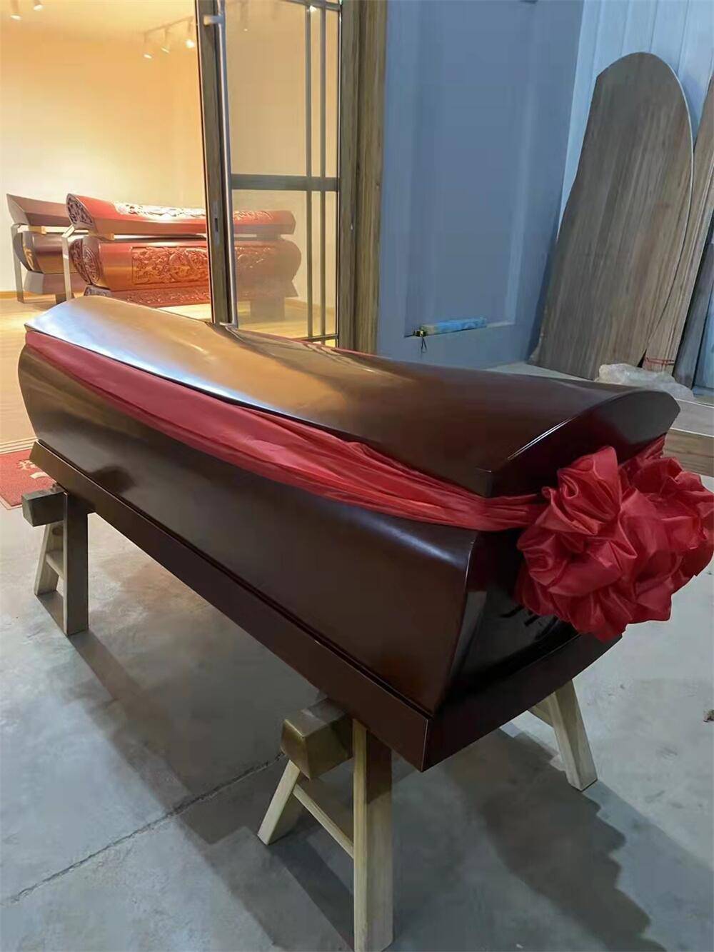 土葬棺材红木龙凤浮雕棺材 小棺材寿材 千年屋棺材加盟咨询