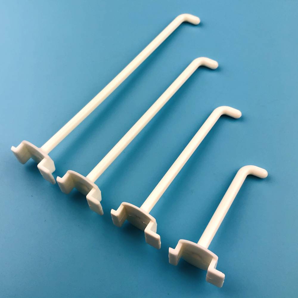 超市挂钩abs塑料展示挂钩纸货架展示盒挂钩产品塑可定制图片