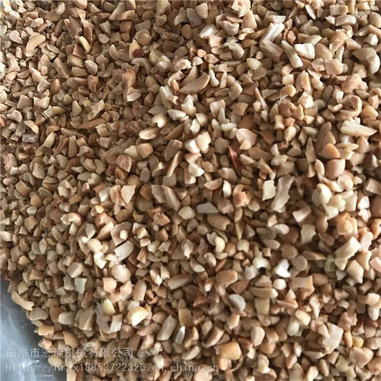 湖北花生破碎机厂家打玉米粉机器视频杂粮加工挤扁机 