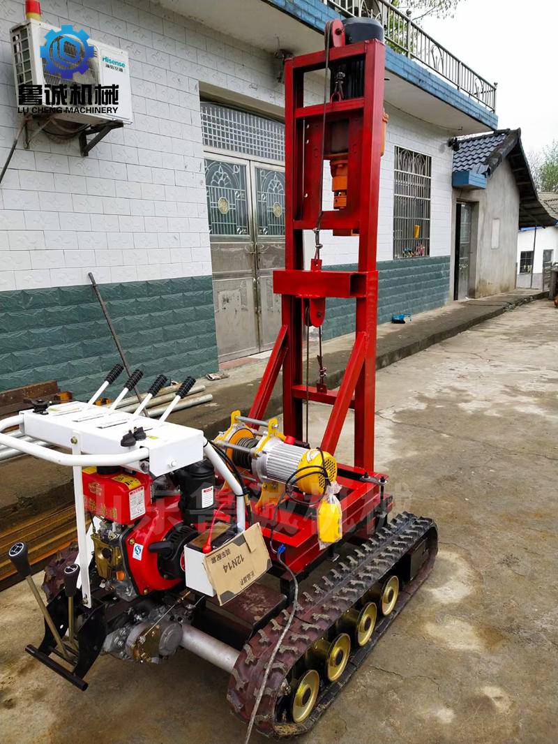 100型潛孔鑽機小型鑿巖衝擊式鑽機護坡錨杆鑽孔機