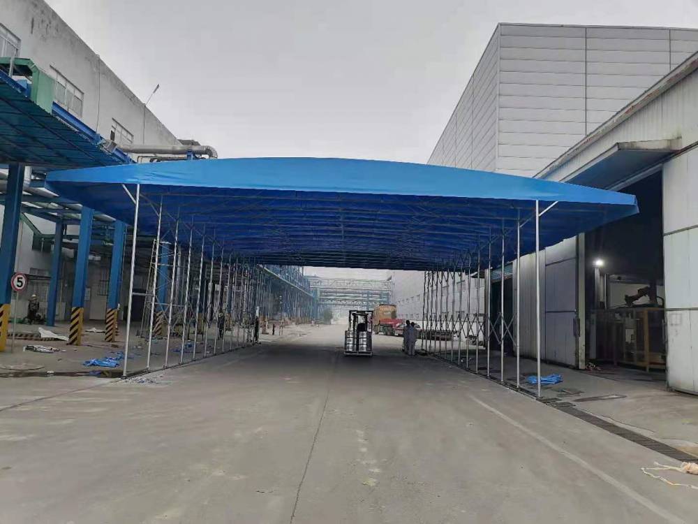 重庆钢膜布雨棚厂家图片