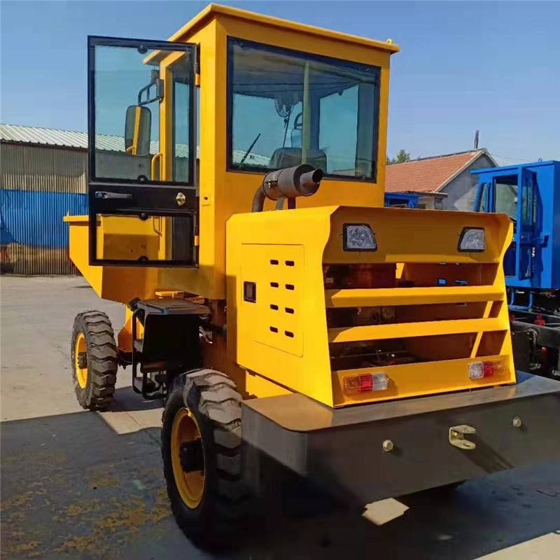 工程前卸式四轮翻斗车_***便宜 建筑工地翻斗车_3吨液压自卸翻斗车