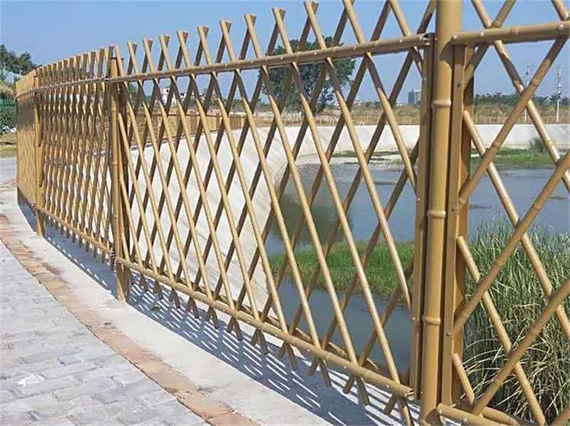 渭南潼关菜园栅栏不锈钢栅栏竹篱笆仿竹栅栏
