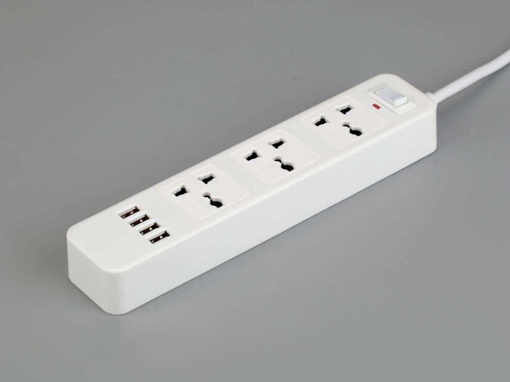 威质插线板电源插座3m三孔插排接线板插线板6孔安全保障