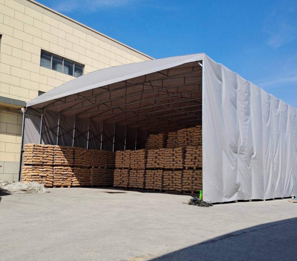 佛山厂家推拉式雨棚仓库遮阳棚移动停车棚15壁厚钢管