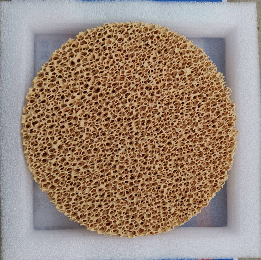 图片展示铸造用泡沫陶瓷过滤网
