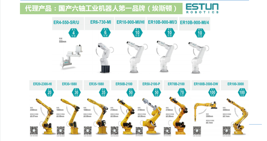 estun埃斯頓國產機器人工業機器人全系列圖片