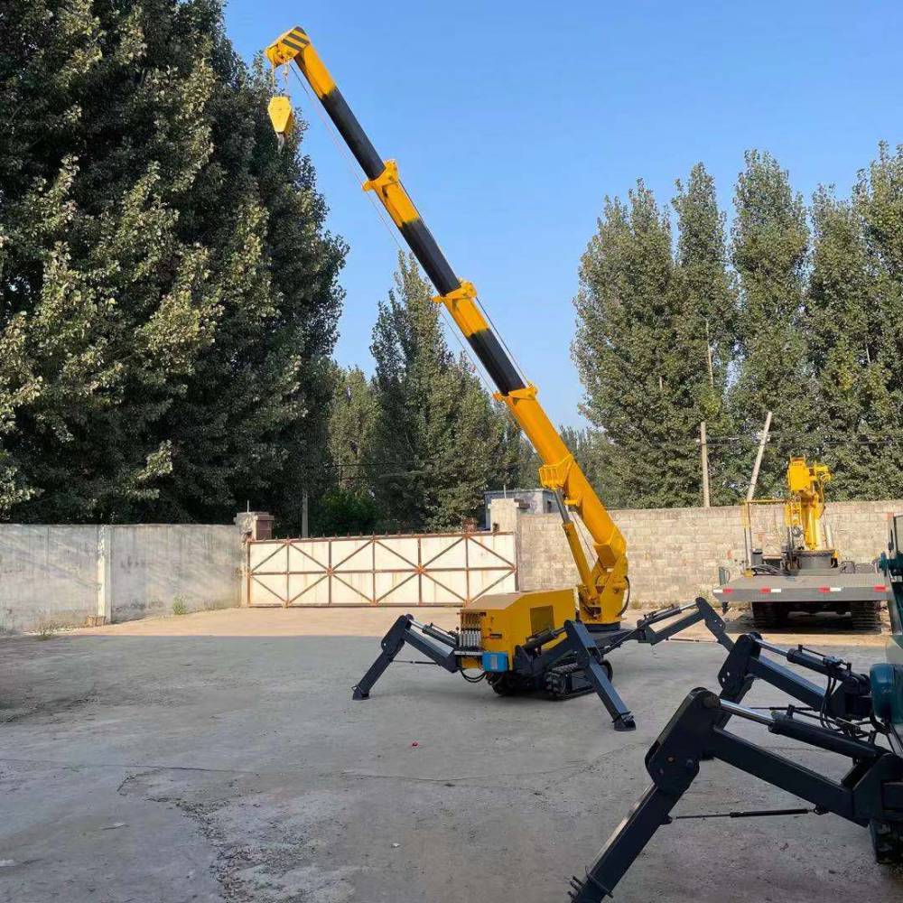 蜘蛛吊楼顶窄巷狭小空间作业吊臂可加长油电两用