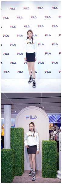 FILA运动代言人吴谨言身穿FILA POMPEI系列服饰 FILA运动代言人吴谨言身穿FILA POMPEI系列服饰