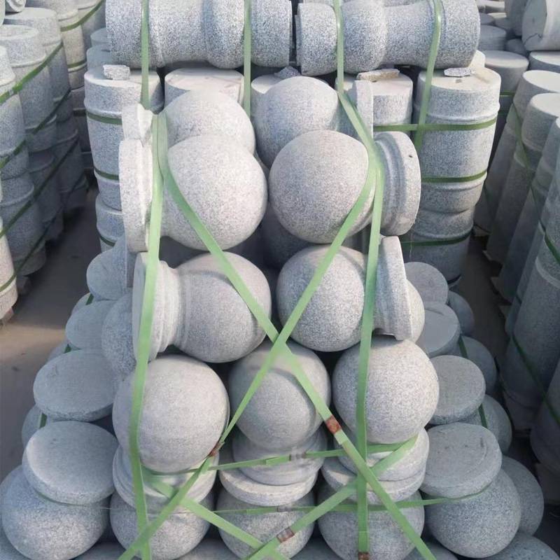 物业公司门前100公斤重石球圆墩抚州广场拦车路障球图片