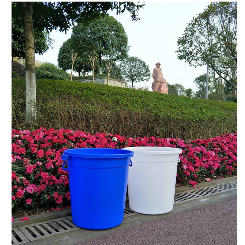 塑料白色450圆米桶 强力加厚清洁大储水桶663*750mm