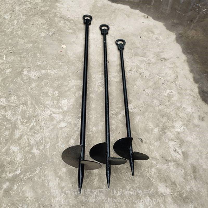 电力工程地锚钻电线杆拉线地桩3吨5吨埋入式临时地锚桩螺旋地锚威固