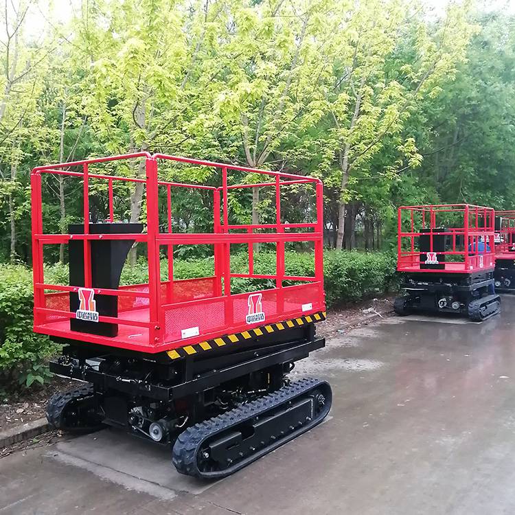 全地形履带运输车液压遥控果园采摘车平台车