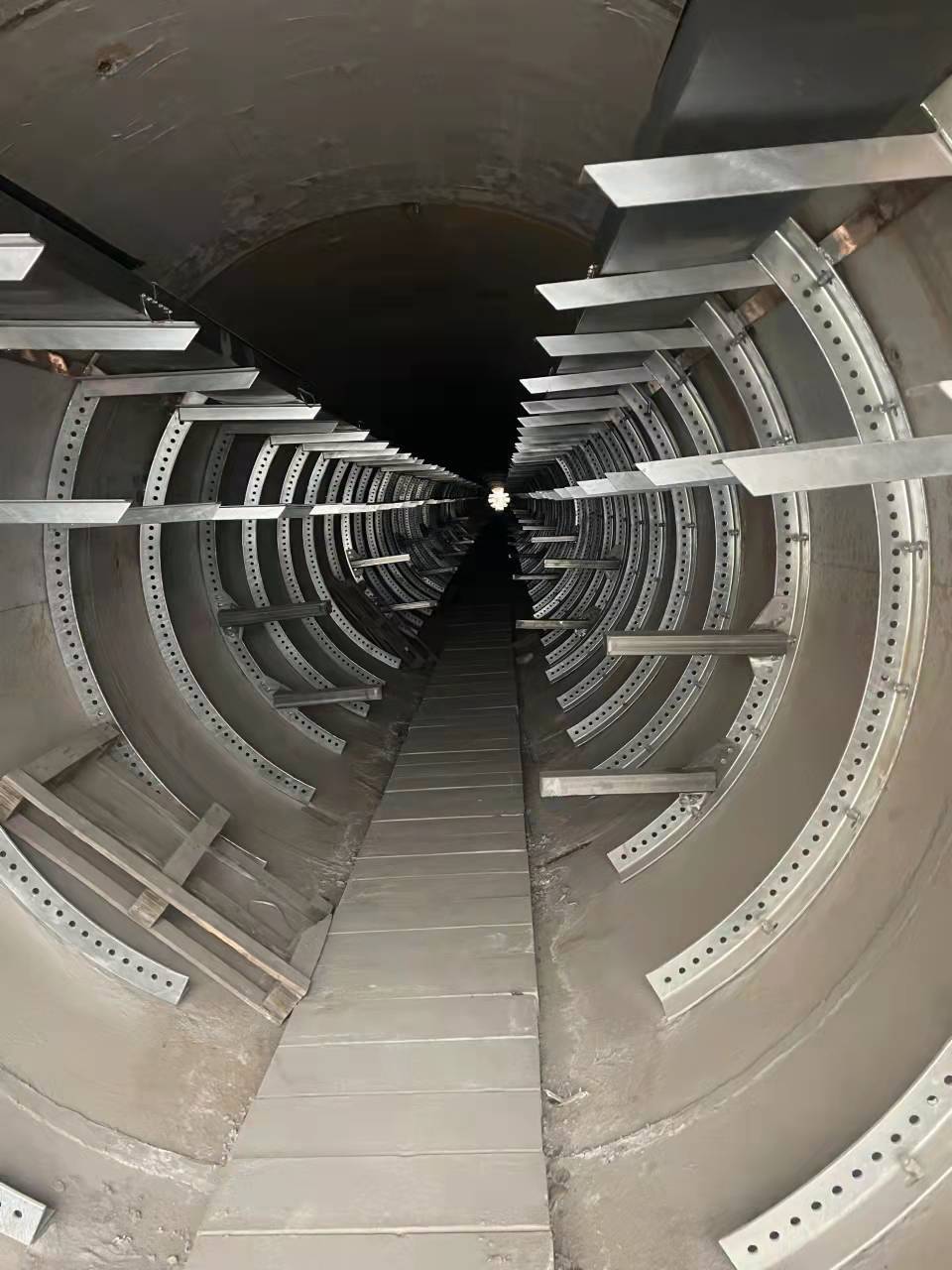 隧道顶管圆形热镀锌电力电缆支架角钢半径1000电缆支架创兴金属