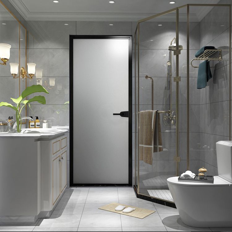 威尔普斯铝合金16窄边框平开门卫生间玻璃门卫生间门