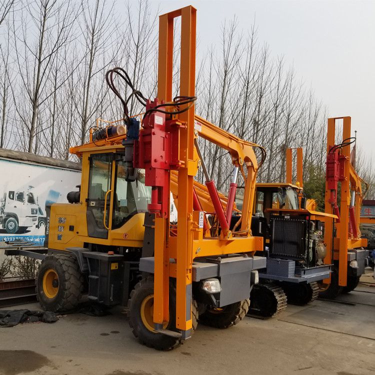 装载机式打桩机打拔钻一体打桩机价格打桩机厂家批发