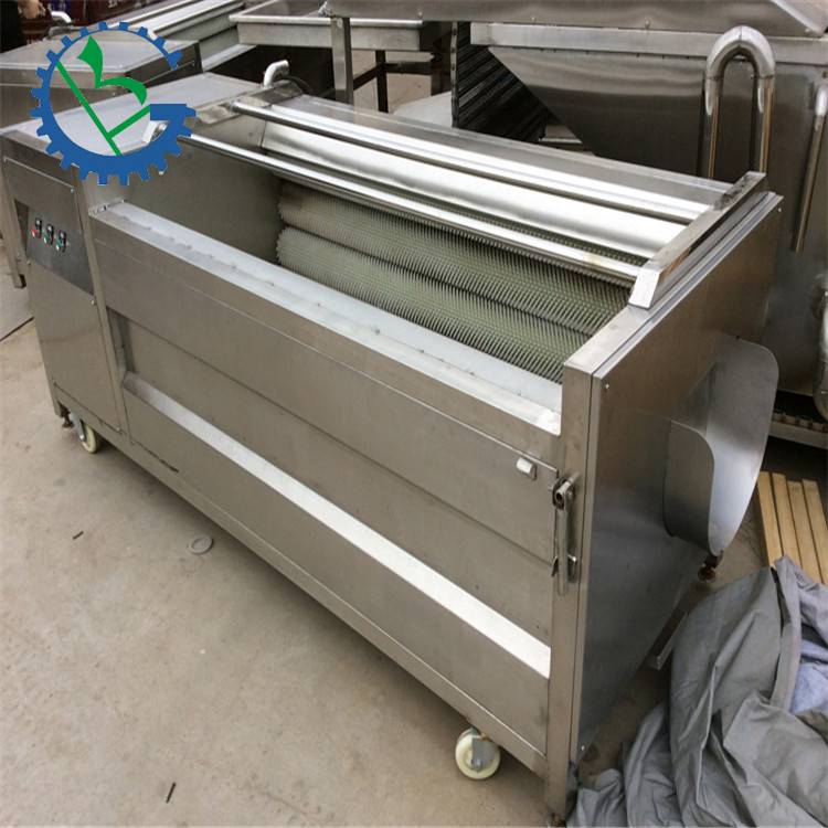 加工定制胡萝卜清洗机毛刷式果蔬清洗机