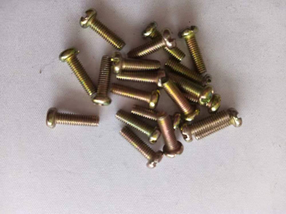 320十字圆头机丝镀锌盘头螺丝