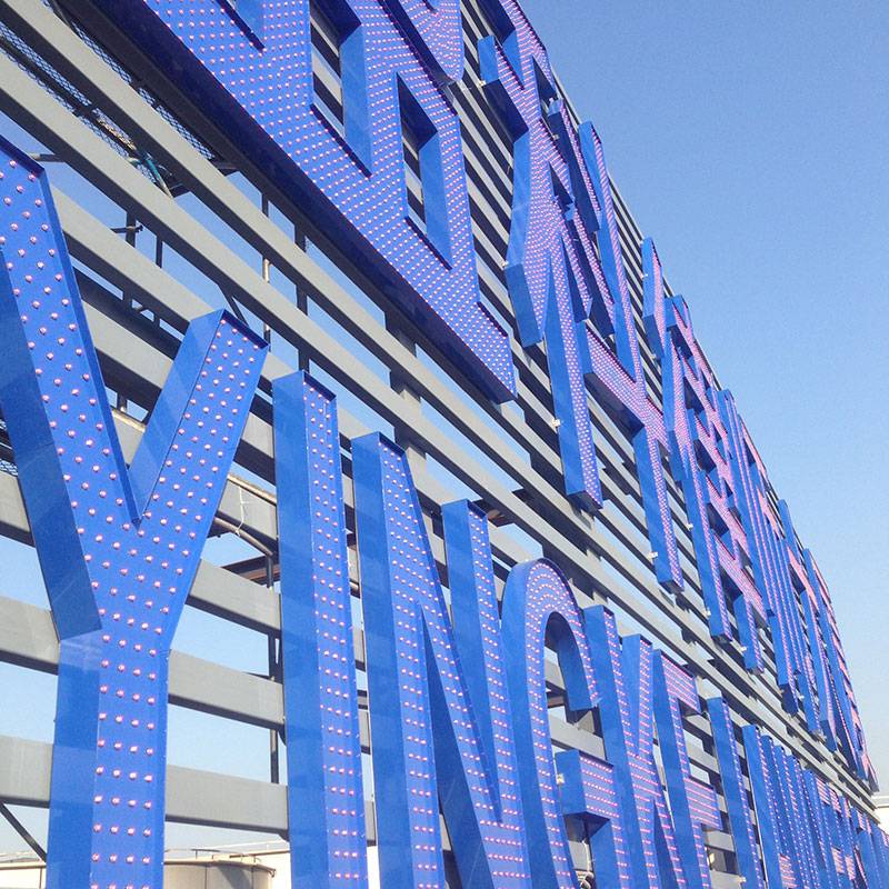 上海青浦定制户外led大字发光字设计制作维护维修景观发光字工程