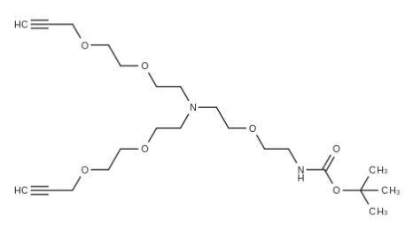 2100306-63-4，N-(Boc-PEG1)-N-bis(PEG2-propargyl)