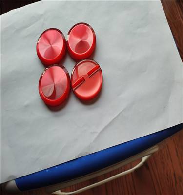 直径50毫米有机玻璃扣70年代有机玻璃大衣纽扣怀旧纽扣大红色