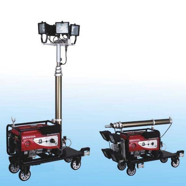 自动升降照明灯50米遥控距离多级伸缩式灯杆12米高度
