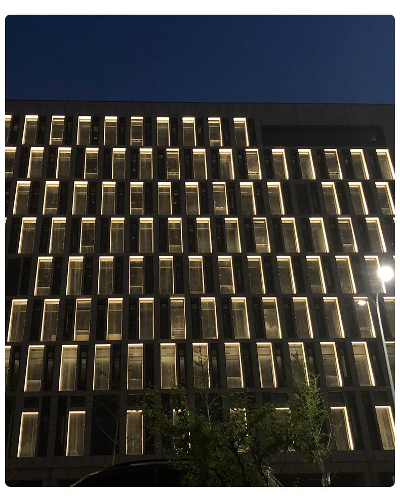 led窗台灯户外酒店走廊过道门框线条180度半圆装饰射灯