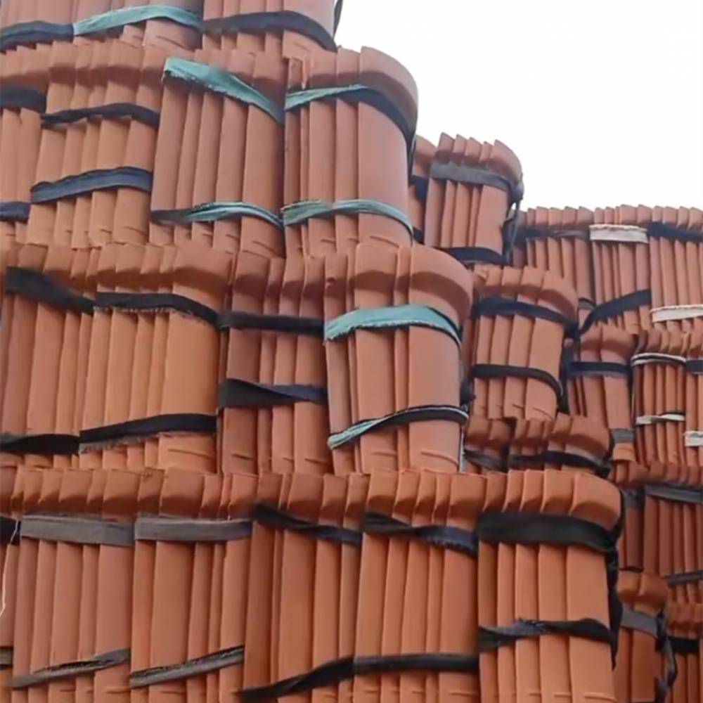红色脊瓦农村屋脊瓦洋瓦屋脊大红瓦脊老房子扣脊瓦仿古建材厂