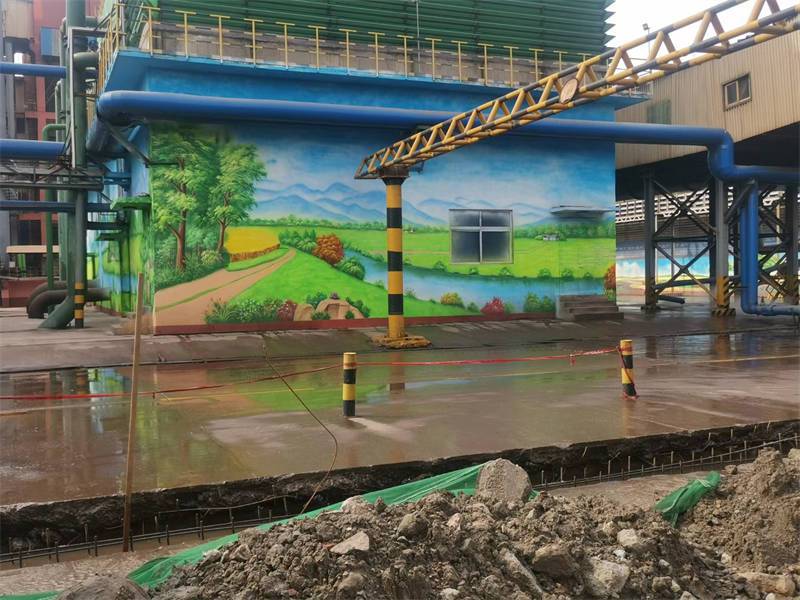 湛江雷州古建手绘墙体彩绘涂鸦文化墙外墙围墙浮雕壁画墙绘