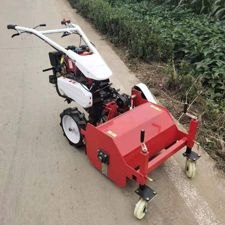批发柴油碎草机小型自动割草机大棚荒草割草粉碎机