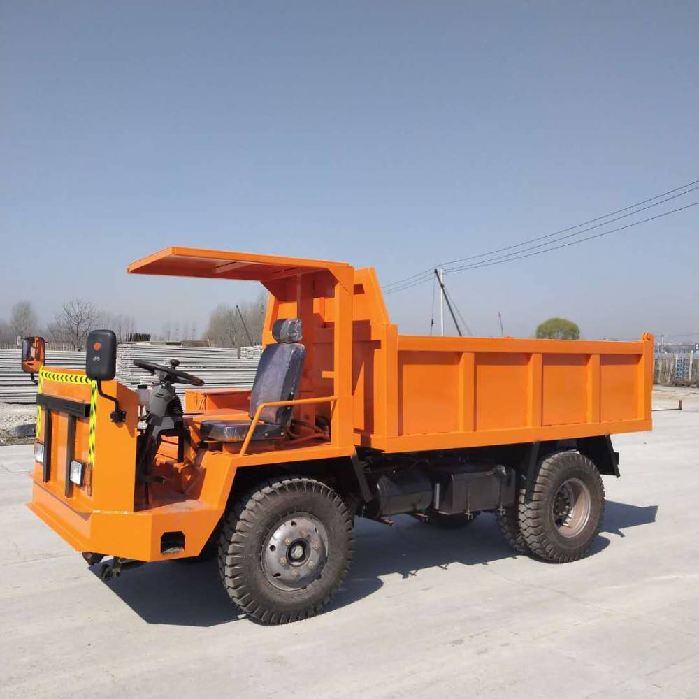 四不像拉渣土工程车六轮小型下矿洞四驱四不像车低矮型翻斗车