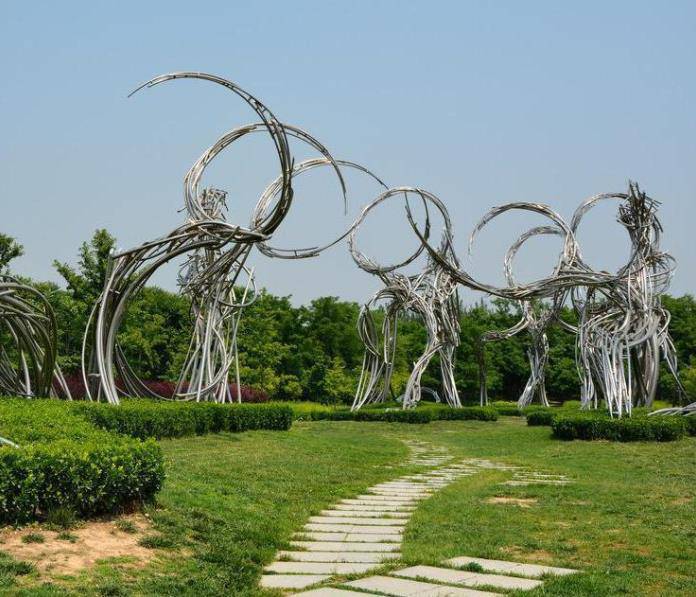 户外立式导视系统镀锌板重庆大型文旅景区标识系统设计加工成都广场