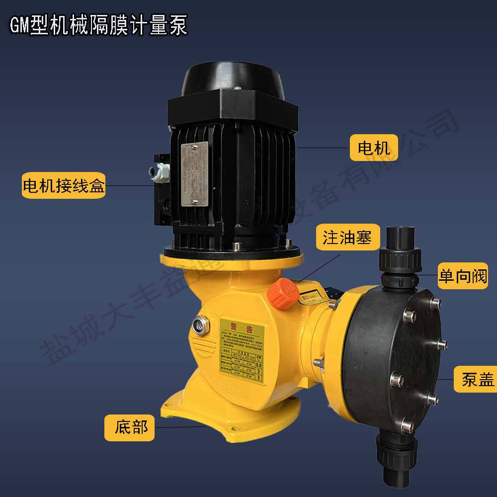 PTFE可调节不锈钢防腐蚀 卧式/立式计量泵 JWM-200/0.2机械隔膜