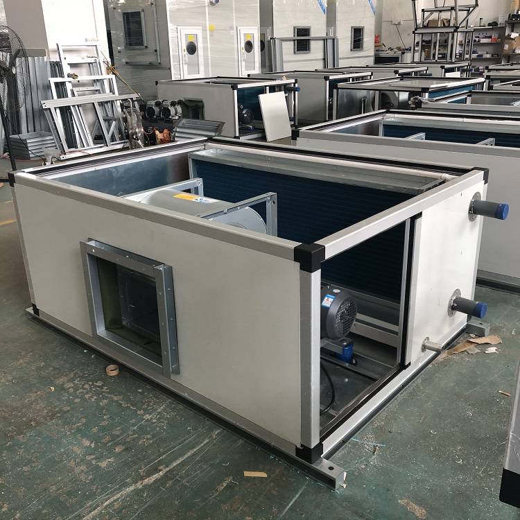 骏安达静音风柜超薄型吊顶风柜g6wd八排管净化吊柜中央空调风柜