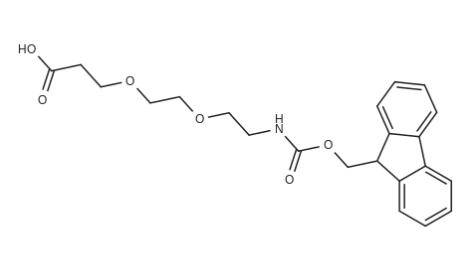 872679-70-4，Fmoc-N-amido-PEG2-acid有Fmoc保护胺和末端羧酸