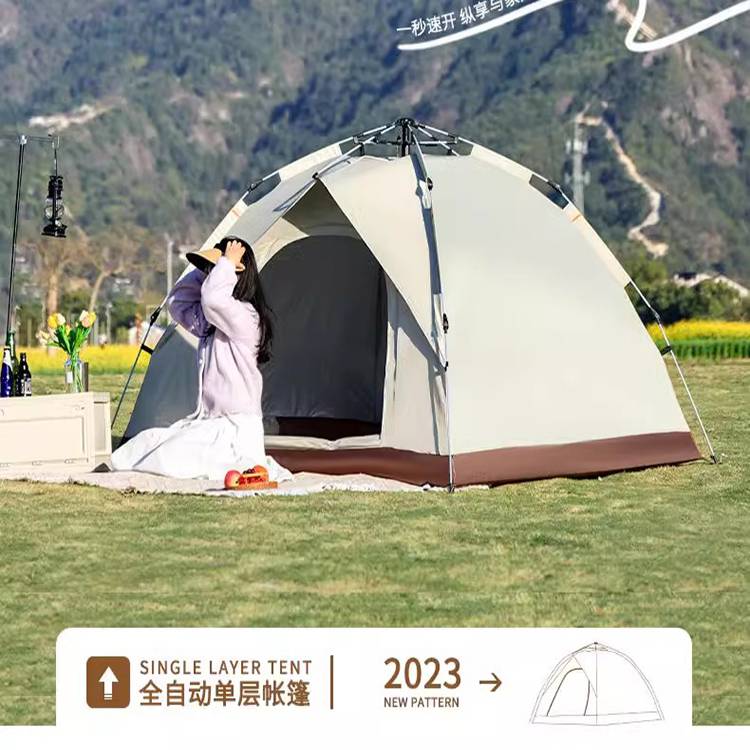 帐篷户外便携式折叠野外露营用品装备野餐全自动弹开加厚防雨天幕