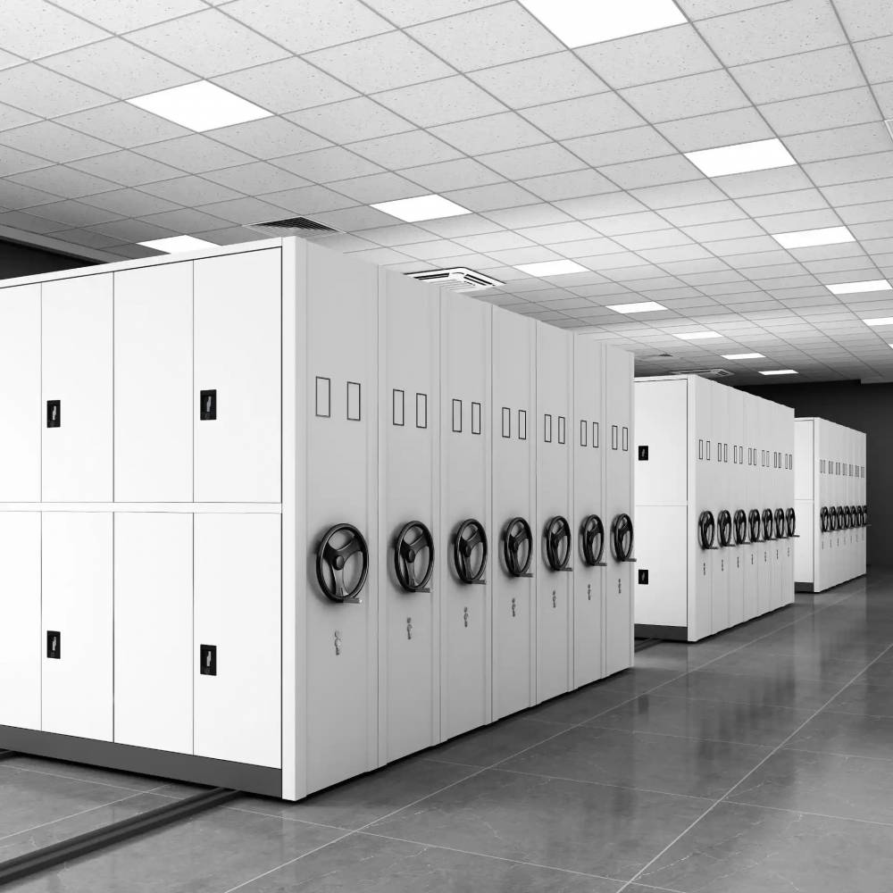 密集架生产厂家电动智能型档案密集柜、手动密集书架